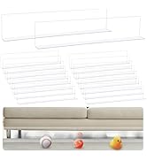 18 Packs Under Couch Blocker 15.8" L x 3.15" H Clear Toy Blockers for Under Furniture Transparent...