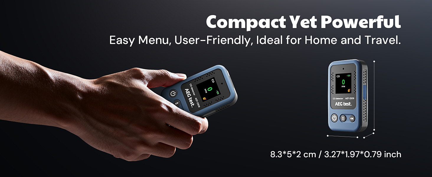 carbon monoxide detector co meter for home rv camping