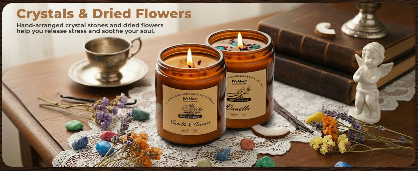 Aromatherapy Candle with Crystals