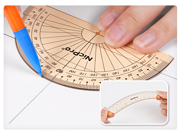Nicpro 17 PCS Compass Geometry Set for Students