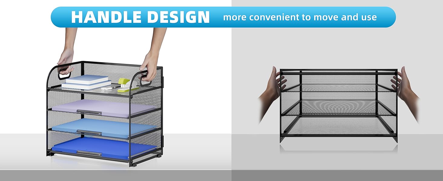 paper organizer with handle