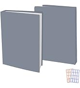 2 Pack Stretchable Book Sleeve Covers, for Paperbacks Hardcover Textbooks up to 9" x 12", Office ...
