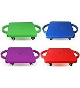 GSE Floor Scooter Board with Handles, Sitting Scooter for Kids Indoor Play Equipment, Fun Scoot B...