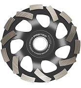 PRETEC 4 1/2 inch Concrete Grinding Wheel, 14-Segment Diamond Grinding Wheel with 7/8" Arbor for ...
