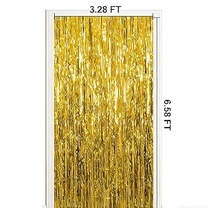 Gold Foil Fringe Curtain