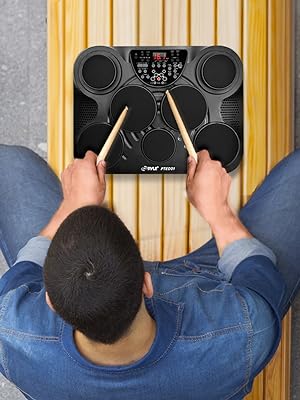 Electronic Table Digital Drum Kit Top w/ 7 Pad Digital Drum Kit