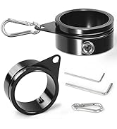 Anovo Flag Pole Rings, Flagpole Rings Aluminum Alloy 360° Rotating Anti Wrap Flag Mounting Spinni...