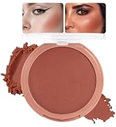 HHLTOH Single Matte Cheeks Face Cream powder Blush Makeup Palette, Bronze Brown Singles Blushes f...