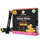 Natruveda Shilajit Honey Sticks for Women, 12 Sticks – Caramel | 300 mg Himalayan Shilajit Resin ...