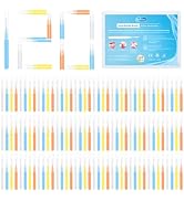 DanTicy Interdental Brushes for Teeth Cleaning, Between Teeth Flossing Floss Brushes for Teeth In...