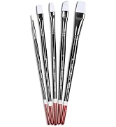 Angelus Paint Brush Set Round Flat Angular Artist Acrylic Paint Brush Set Shoe paint Brush set (5...