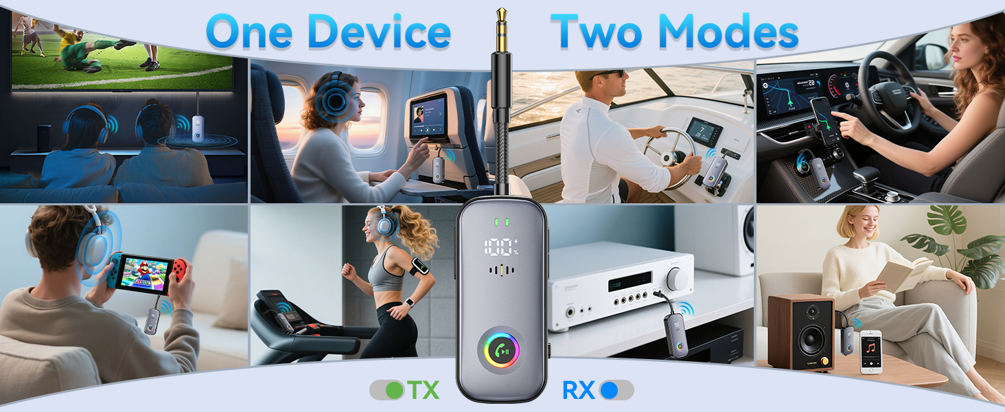 bluetooth adapter for airplane;bluetooth transmitter for airplane