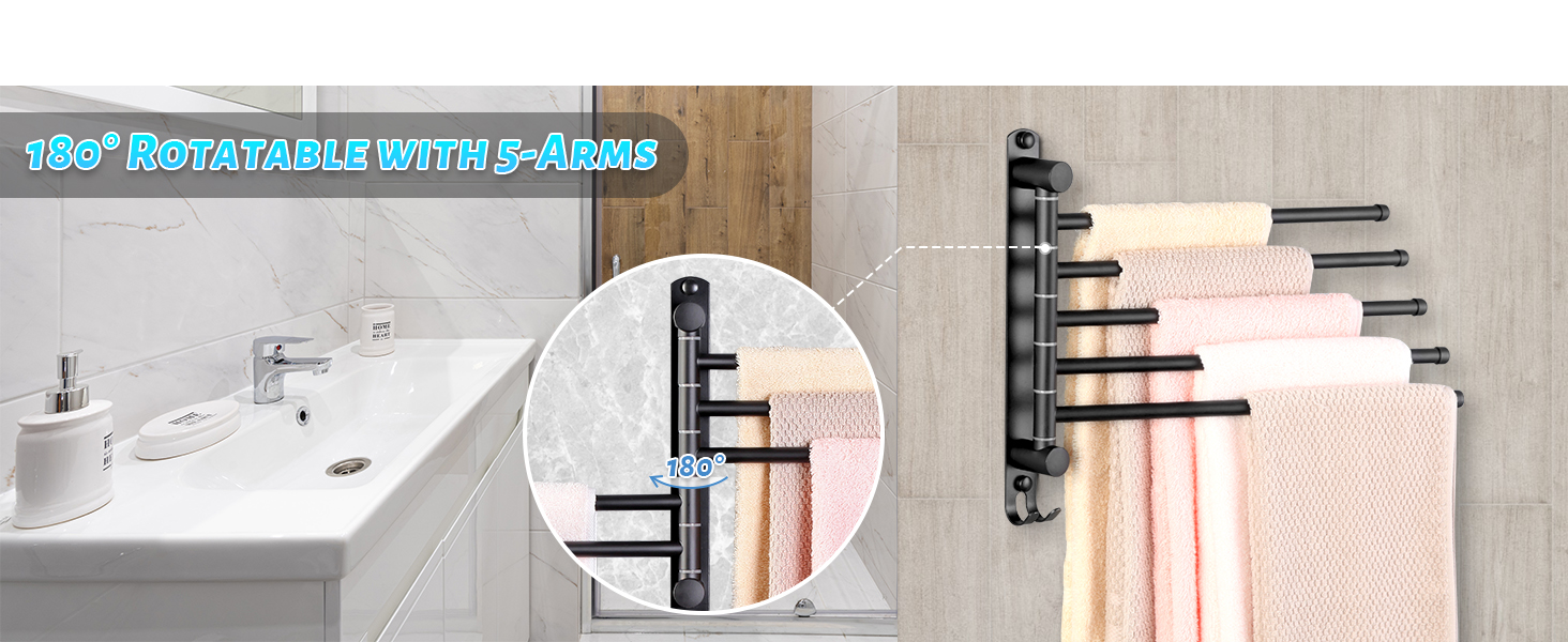 Swivel Towel Rack