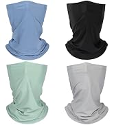 Summer Cooling Neck Gaiter Face Mask Balaclava, Breathable Bandana for Men Women Outdoor Sports U...