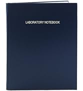 BookFactory Lab Notebook/Laboratory Notebook - 96 Pages (.25" Grid Format) 8 7/8" x 11 1/4", Blue...