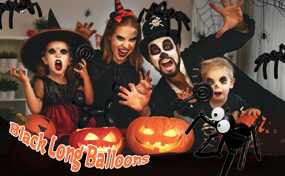 260 balloons black twist balloons black skinny balloons