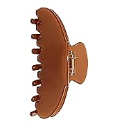 OideGuiing Durable Acetate Hair Clips - 4-Inch Light coffee Claw Clips for Fine and Thick Hair (L...
