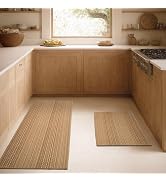 MatEssenz Kitchen Mats for Floor, 20"x30"+20"x59" Kitchen Rugs, Machine Washable Mats Boho Style,...