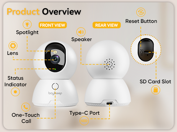 home security camera, home cameras indoor, dog camera, boykeep indoor camera, bedroom camera
