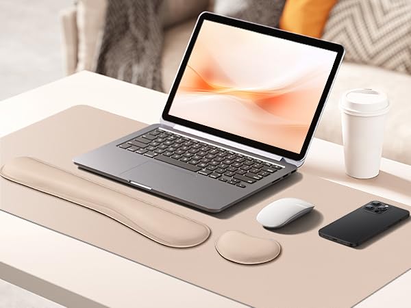 Mouse Pad Wrist Support Set