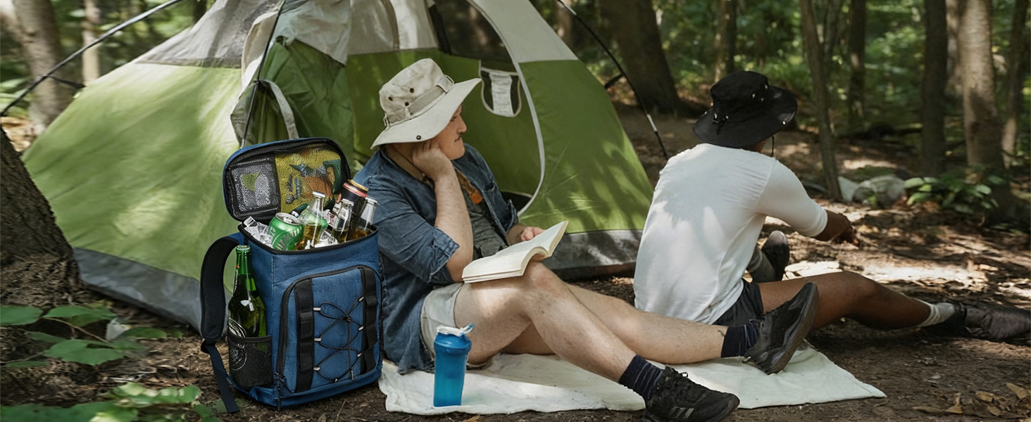 waterproof insulated backpack cooler for camping