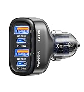 60W USB C Fast Car Charger