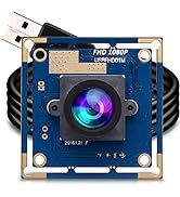 ELP USB with Camera 2.1mm Lens 1080P HD USB Security Camera Module for Computer Wide Angle High S...