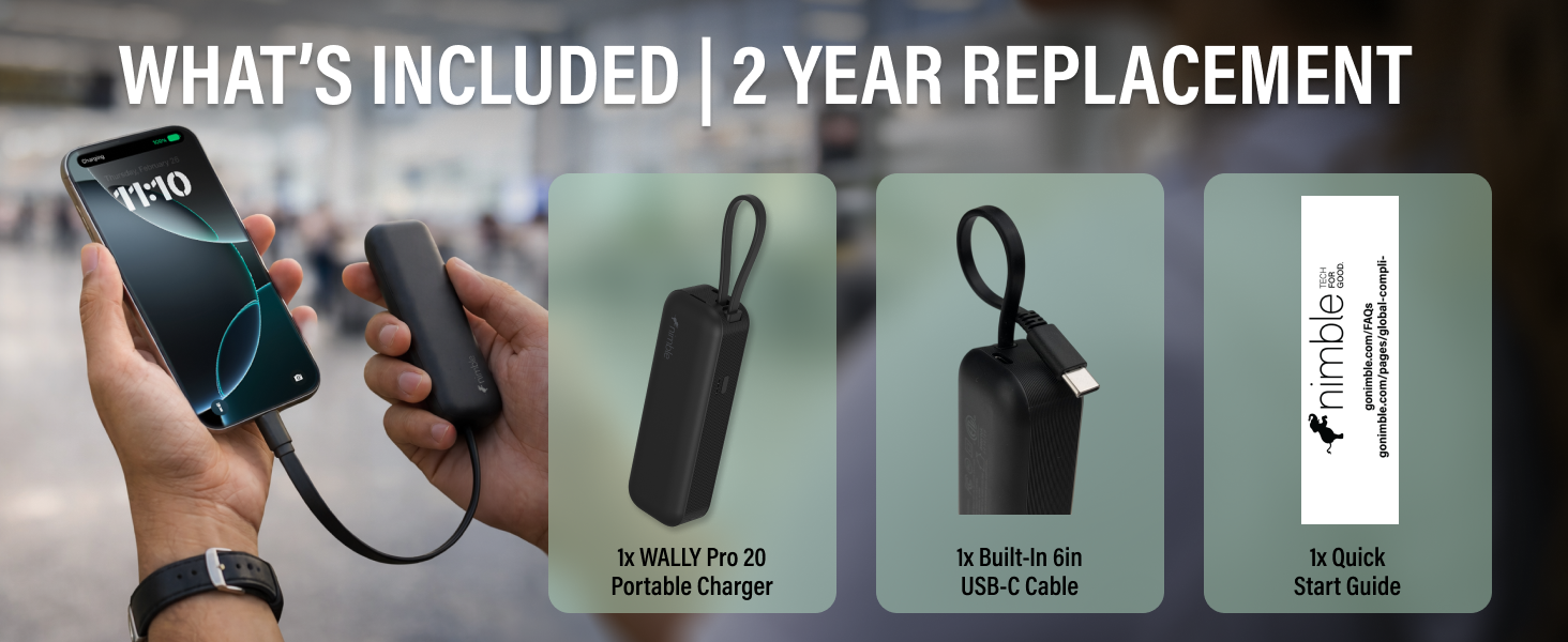 USB-C cable when ready to use