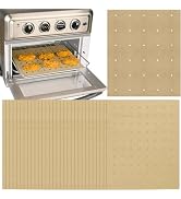 WMKGG 200 PCS Unbleached Air Fryer Parchment Paper, 11 x 9 inch Perforated Rectangular Air Fryer ...