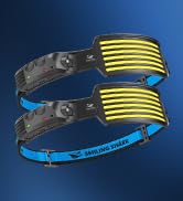 Smiling Shark Rechargeable Headlamp, 2 Pack Wide Angle 6*White Light The Brightest LED Head Lamp ...