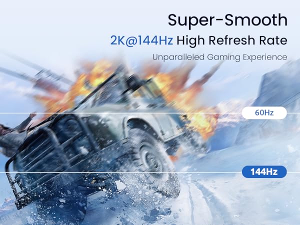 2K 144Hz High Refresh Rate