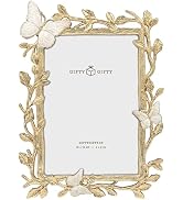 GIFTY GIFTY Butterfly Garden Photo Frame / 4x6 In | For Vertical Display on Tabletops | Perfect f...