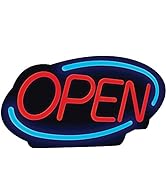 Royal Sovereign, RSIRSB1340E, LED Open Business Sign, 1 Each, Red Lettering,Blue