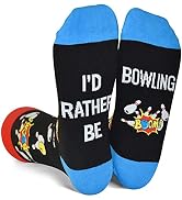 Funny Socks Gift for Men, I'd Rather Be Hiking Golfing Fishing Camping Skiing Gaming Novelty Socks