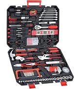 HANTINSTINA 237 Piece Tools Kit Professional Grade All-in-One Tool Set with Plastic Toolbox-Perfe...