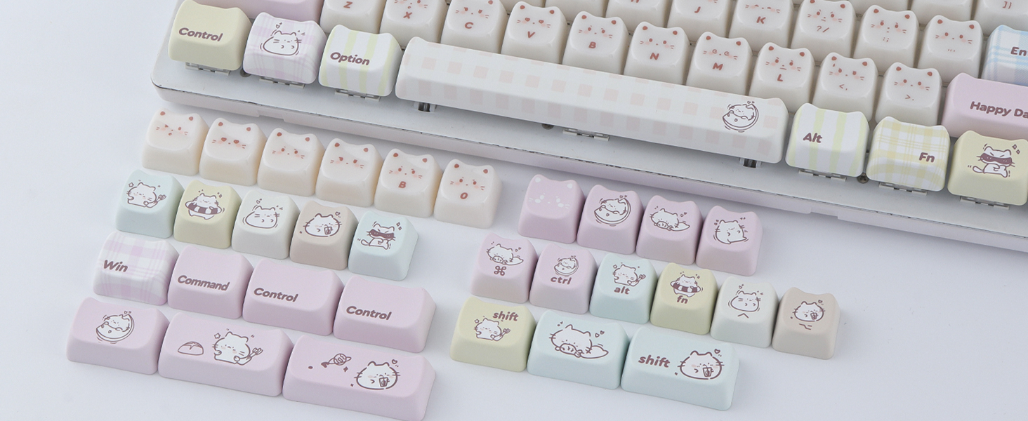 Cute Cat Keycaps