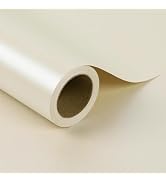 LaRibbons Off White Pearly-Lustre Wrapping Paper Jumbo Roll | 30 Inch x 33 Feet Solid Color Jumbo...