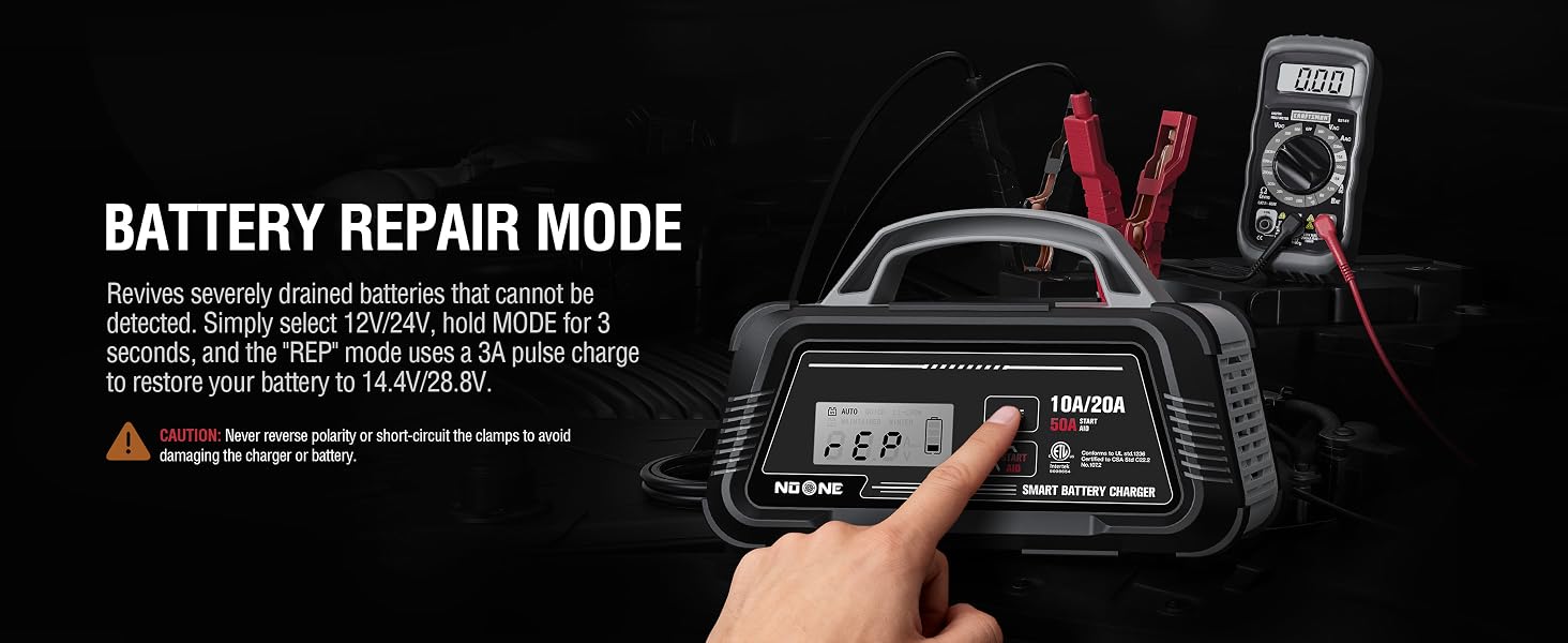 REPAIR MODE – CHARGE 0V & 1V BATTERIES