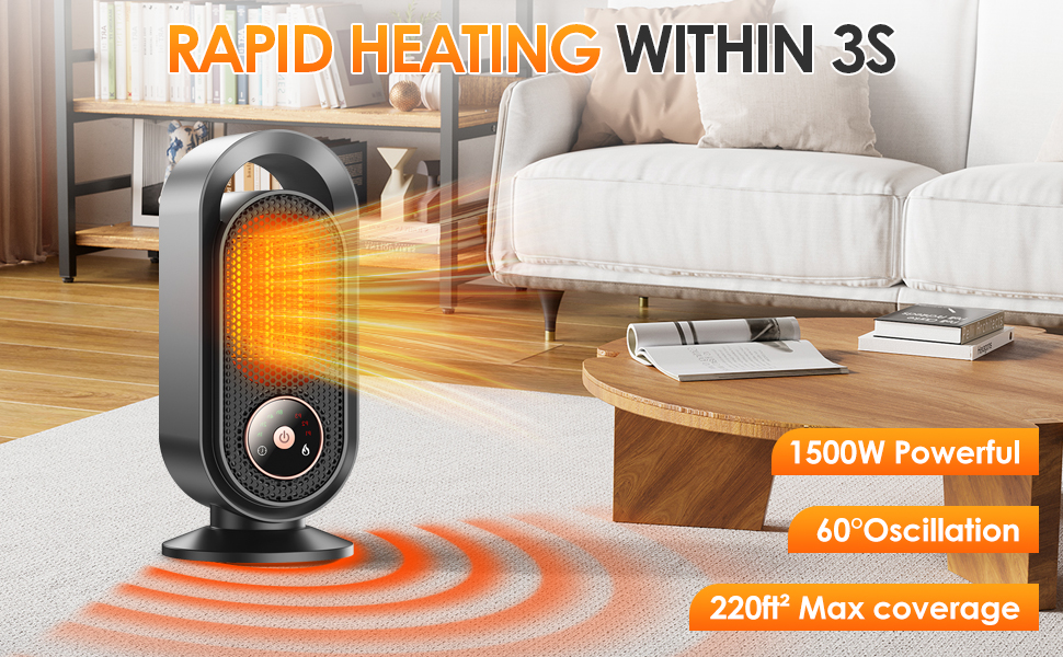 Ceramic space heater