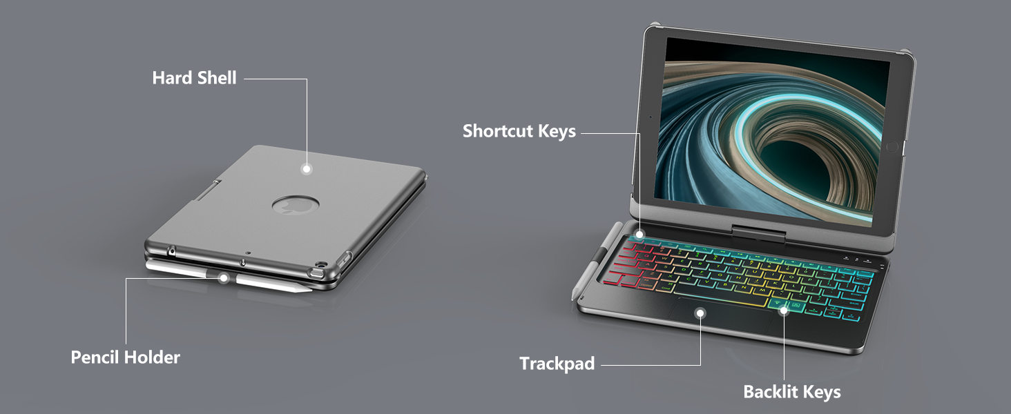 ipad 9th generation case with keyboard