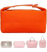 Fammart Travel Makeup Bag, Waterproof Canvas Cosmetic Bag Make Up Organizer Case for Women, Large...