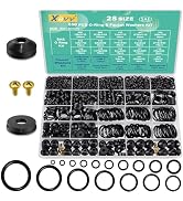 XBVV 28 Size 650 Pcs Faucet Rubber Washers Kit and SAE O Ring Assortment Set for Assorted Plumbin...