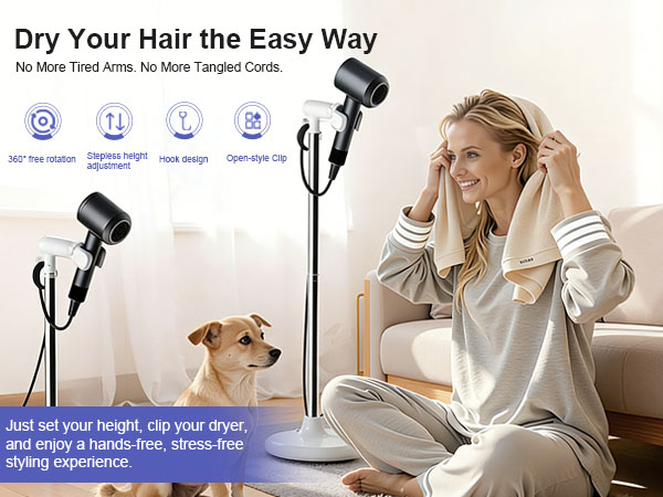 hair dryer stand