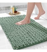 Yimobra Bathroom Rug Mat 24 x 17, Extra Soft Non Slip Absorbent Water Bath Rug, Quick Dry Machine...