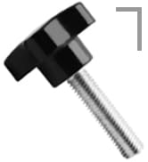 Othmro Black 12mm(M12) x 50mm Thread Replacement Star Hand Knob Tightening Screws 2Pcs
