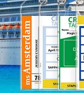 5 Pack Cruise Luggage Tag Holders for Carnival, NCL, Princess, MSC Cruise Ships, Clear Cruise Tag...