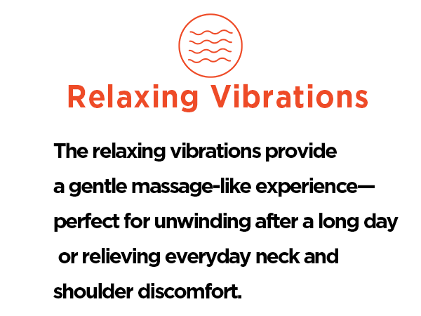 calming heat heating heated hot warm massage massager vibrations weighted weight pack neck shoulder