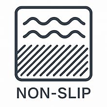 Non-slip litter mat with anti-skid bottom for stability and safety