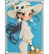 Tontut Adult Diamond Painting Kit Elegant Goddess Pearl Painting 5D DIY Special-Shaped Diamond Ar...