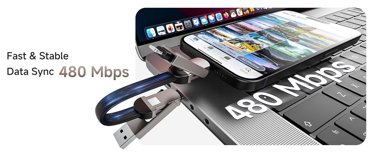 keychain charger cord